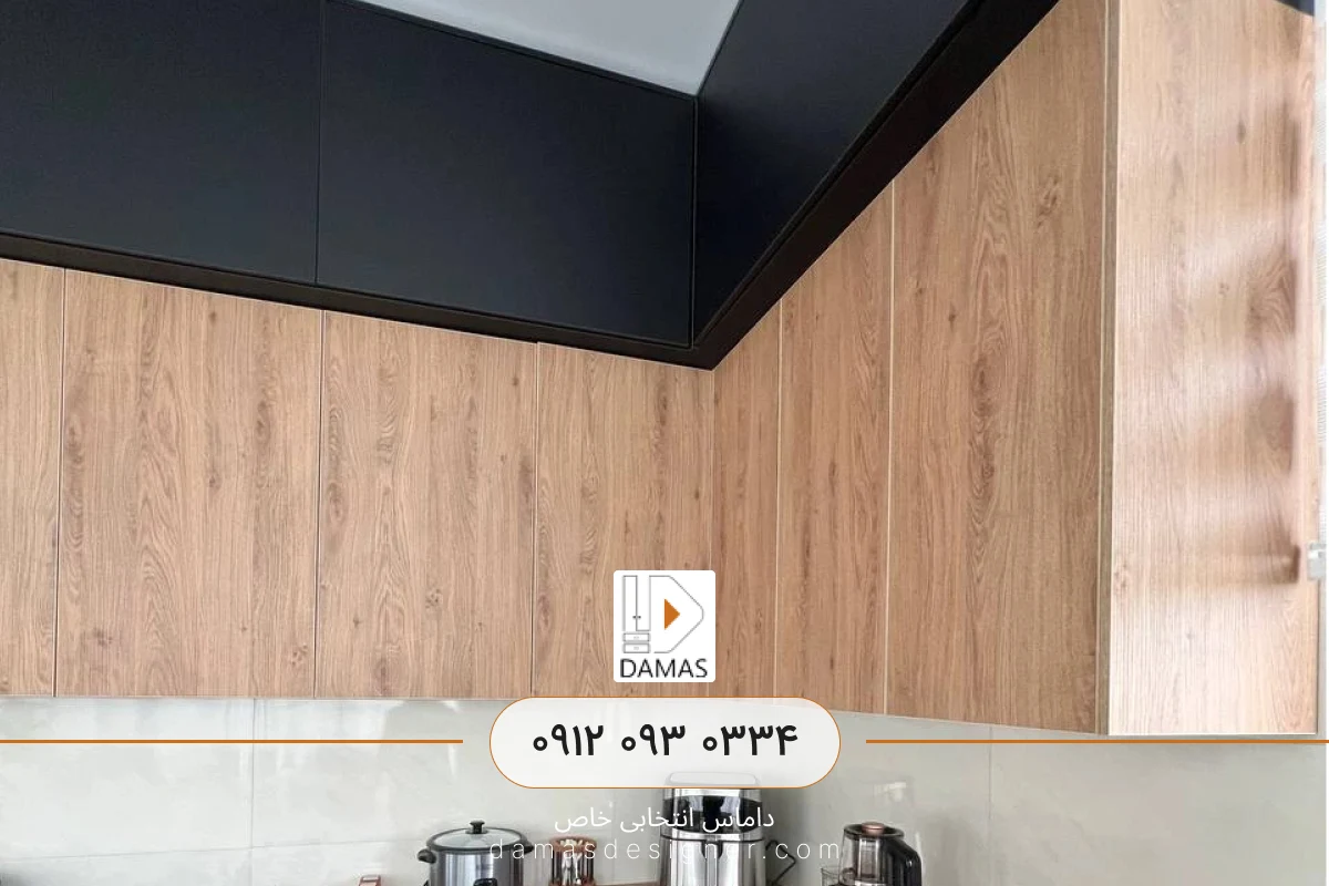 قیمت کابینت مشکی مات با چوب در کرج